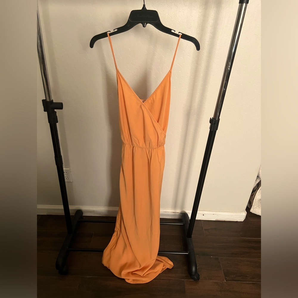 Peach color dress medium